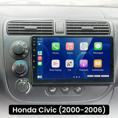 Honda Civic 2000-2006 – 9" autoradio med Apple CarPlay og Android Auto 