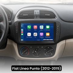 Fiat Linea Punto 2012-2015 – 9" radio med Apple CarPlay og Android Auto 