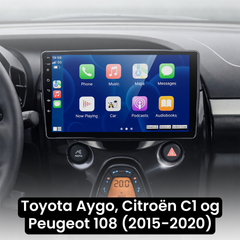 108, C1, Aygo 15-20 – 9" radio med Apple CarPlay og Android Auto 