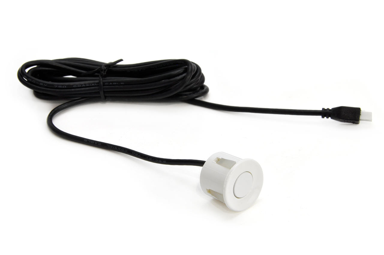 Hvit parkeringssensor med 22 mm diameter