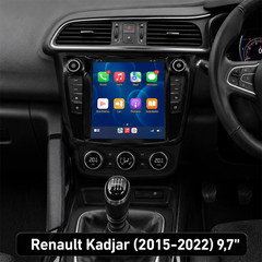 Renault Kadjar 2015-2022 - 9,7" radio med Apple CarPlay og Android Auto 