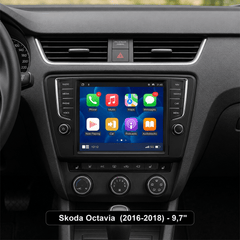 Skoda Octavia 2016-2018 – 9,7" radio med Apple CarPlay og Android Auto 