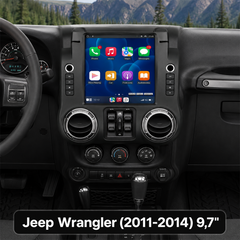 Jeep Wrangler 2011-2014 - 9,7" radio med Apple CarPlay og Android Auto 
