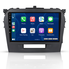 Suzuki Vitara 2014-2020 – 9” bilradio med trådløs Apple CarPlay & Android Auto 