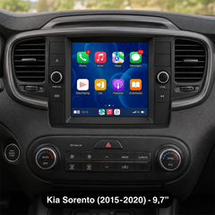 Kia Sorento 2015-2020 - 9,7" radio med Apple CarPlay og Android Auto 