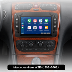 Mercedes-Benz W210 1998-2008 - 7" bilradio med Apple CarPlay og Android Auto 