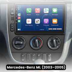Mercedes-ML 2003-2005 – 9" radio med Apple CarPlay og Android Auto 