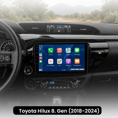 Toyota Hilux 8. Generation 2018-2024 - 10,1" radio med Apple CarPlay og Android Auto 