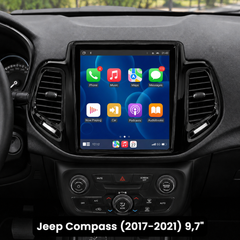 Jeep Compass 2017-2021 – 9,7" radio med Apple CarPlay og Android Auto 