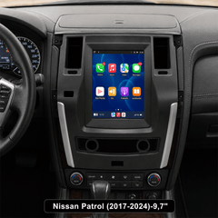 Nissan Patrol 2017-2024 - 9,7" radio med Apple CarPlay og Android Auto 