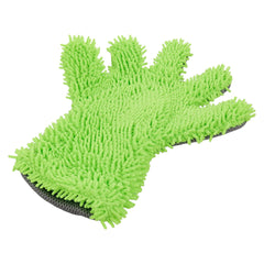 Mikrofiber vaskehanske med chenillefingre og mesh