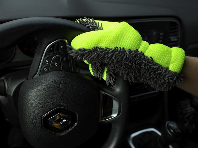 CARMOTION mikrofiber vaskehanske med mesh