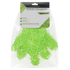 Mikrofiber chenille vaskehanske med mesh