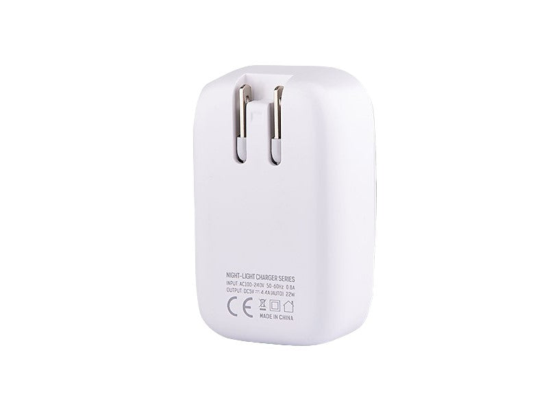 WAYME vegglader med adaptere for EU- og UK-plugg