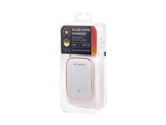 Reiselader med 4 USB-A, 4,4A og innebygd LED-lampe