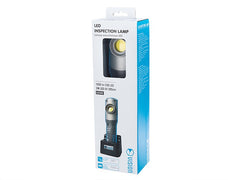 Verkstedlampe med 10W COB LED, magnet og dreibar krok