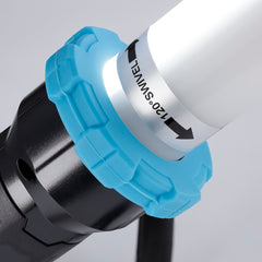 Underhood LED-arbeidslampe med gummibelagte klips