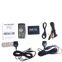 DVB-T2 TV-mottaker til bil – passer til Bilmedie-skjermer (HDMI & RCA) 