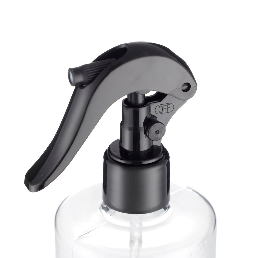 Gjennomsiktig sprayflaske 500 ml med ergonomisk grep