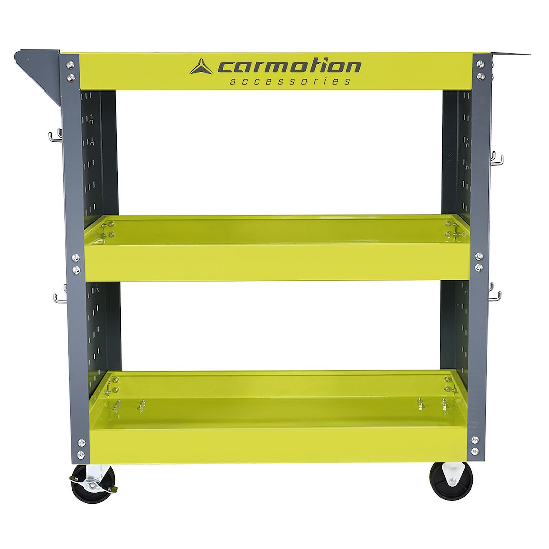 Verkstedvogn med sidepaneler og 3 hyller fra CARMOTION