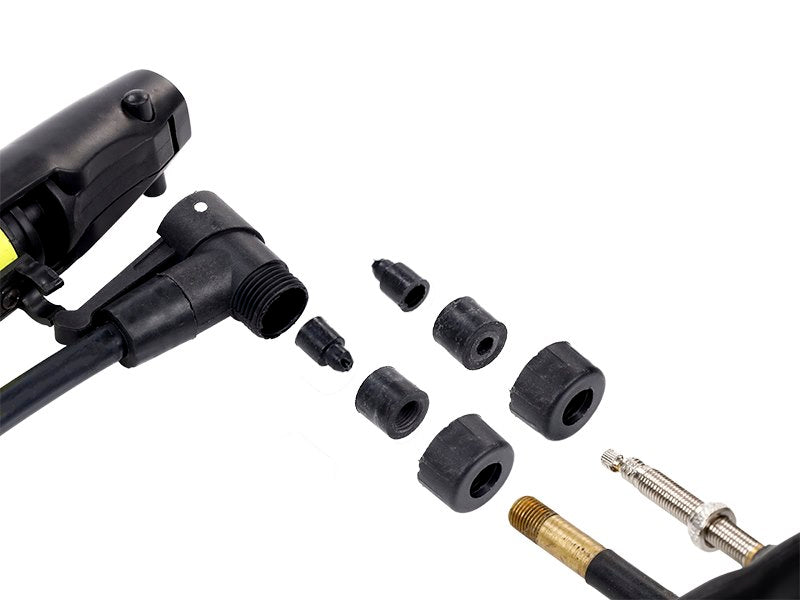 Minipumpe med brakett for montering på sykkel