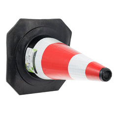 Varselkjegle 45 cm med hull til flaggstang