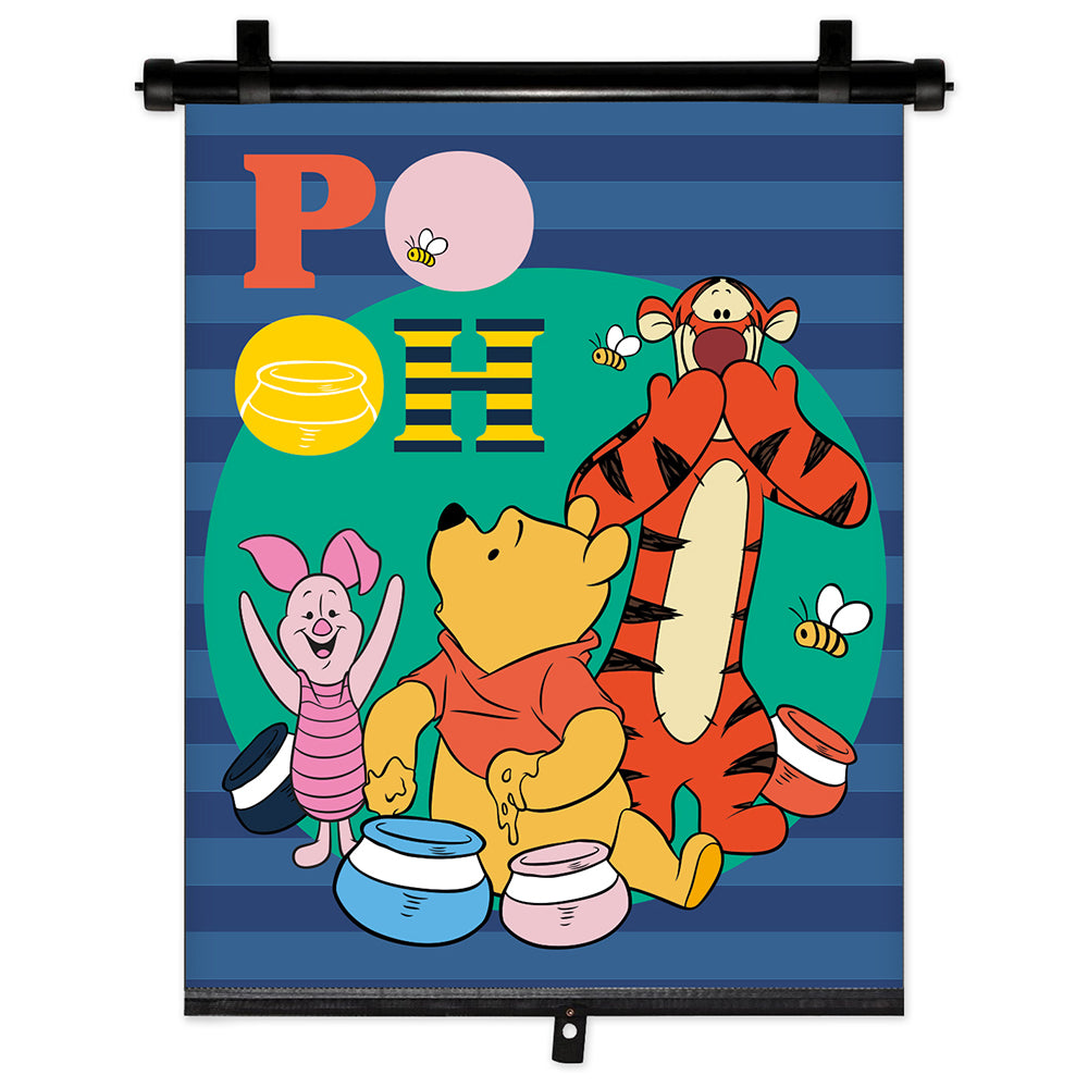 Rullegardin-solskærm med Winnie the Pooh-motiv, 35 x 45 cm