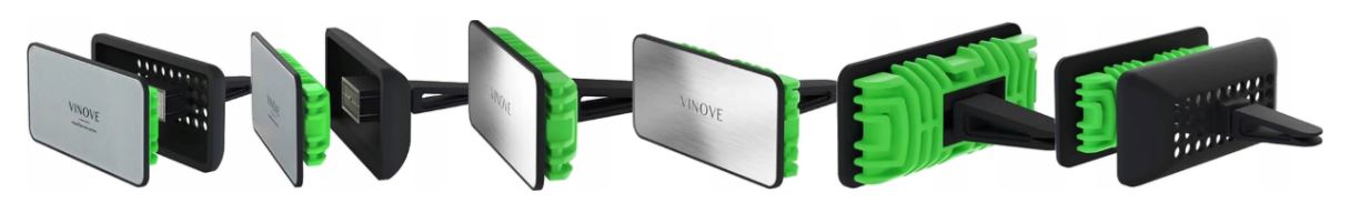 VINOVE Classic Leather Line Milano bilduft med detaljer