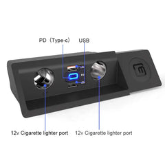 VW Passat & Arteon 2016-2019 USB-C hurtiglader og 12V-splitter for sigarettenner 
