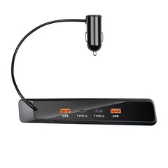 Audi Q5 / Q5 Sportback 2018-2024 USB-C hub og hurtigladeradapter – QC3.0-splitter 