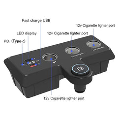 Volkswagen Polo 2011-2018 USB-C hurtiglader for sigarettenner 