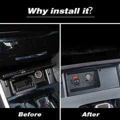 Honda Accord 9. Generation 2013-2019 USB- og USB-C-hurtiglader til sigarettenner 