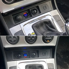 Volkswagen Passat CC 2011-2016 12V USB- og USB-C-hurtiglader til sigarettenner 