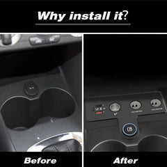 Volkswagen Polo 2011-2018 USB-C hurtiglader for sigarettenner 