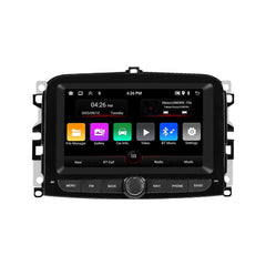 Fiat 500L 13-19 – 7" Radio m. Apple CarPlay og Android Auto med brugerflade og funktioner.