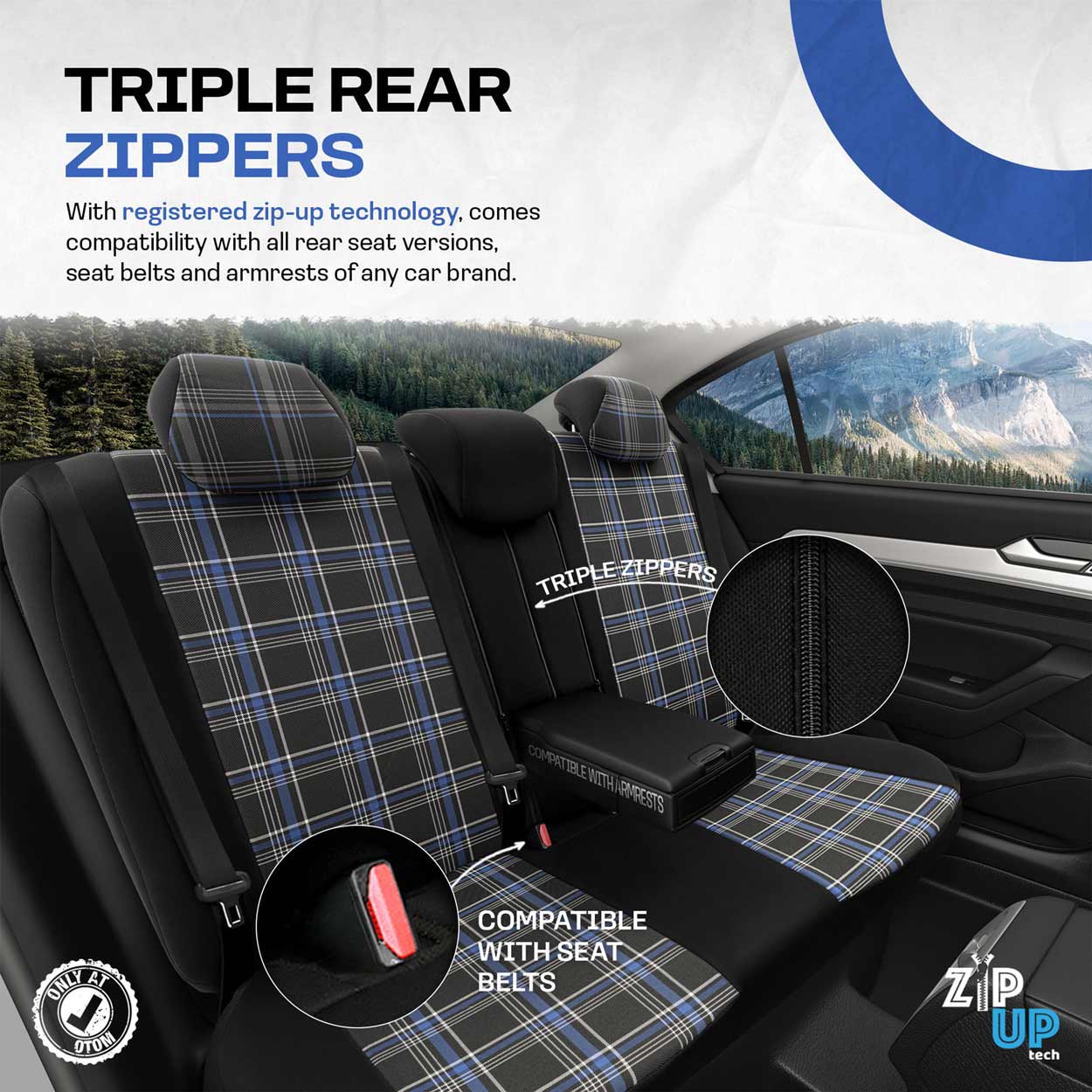 OTOM GTI 804 sædebetræk til bilens interiør