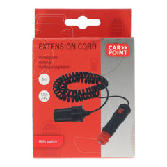 Carpoint-skjøteledning 12 V, 250 cm, 5 A, med av/på-bryter 
