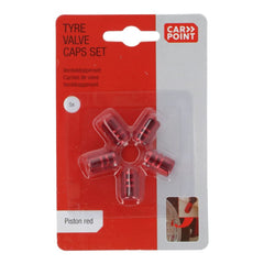 Carpoint ventillhetter Piston rød 5 stk. 