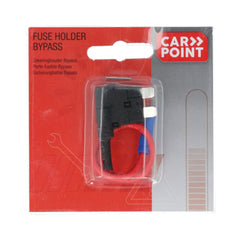 Carpoint-sikringsholder for flatsikring med bypass, 12 V 