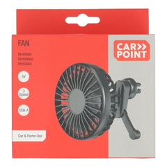 Carpoint vifte med gitter USB-A Ø10,5 cm 5 V 