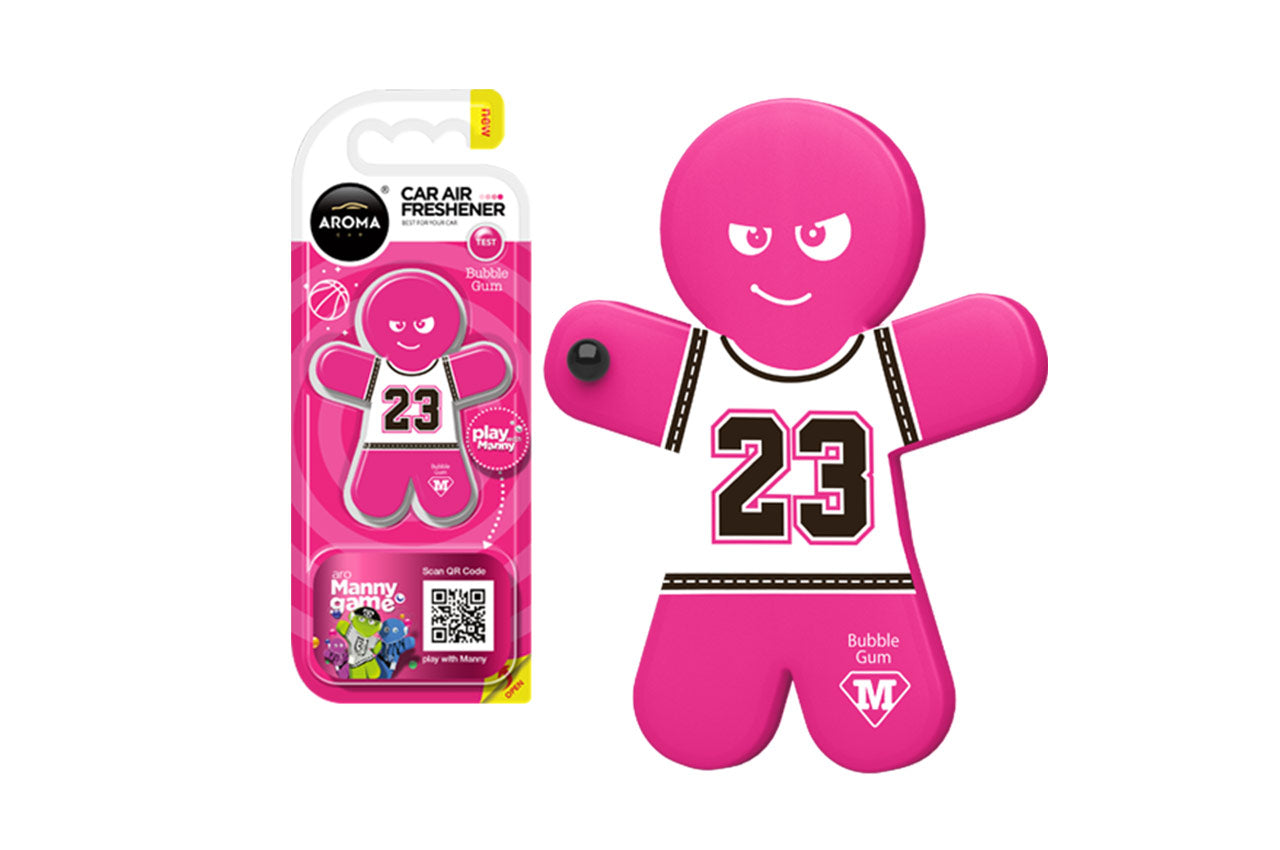 Aroma Car Manny luftfrisker med Bubble Gum-duft