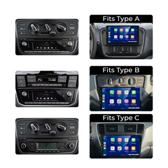 VW Up/Seat Mii/Skoda Citigo 13-23 - 9" radio med Apple CarPlay og Android Auto 
