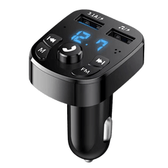 12V oplader til cigaretstik m. indbygget Bluetooth-transmitter – Bilmedie.dk