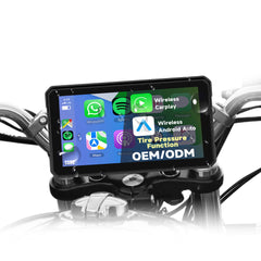 Motorsykkel 6" skjerm med trådløs Apple CarPlay og Android Auto 