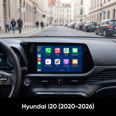 Hyundai i20 2020-2026 - 10,1" radio med Apple CarPlay og Android Auto 