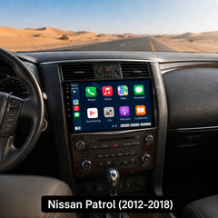 Nissan Patrol 2012-2018 – 9" radio med Apple CarPlay og Android Auto 