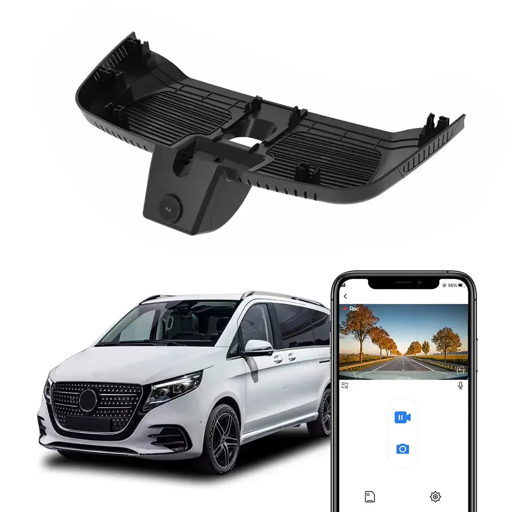 4K skjult dashcam for Mercedes-Benz V-Klasse (Facelift), EQV, Vito & eVito (2024–2025) 