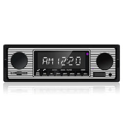 1 DIN bilradio med Bluetooth, USB og retrodesign – MP3-spiller 