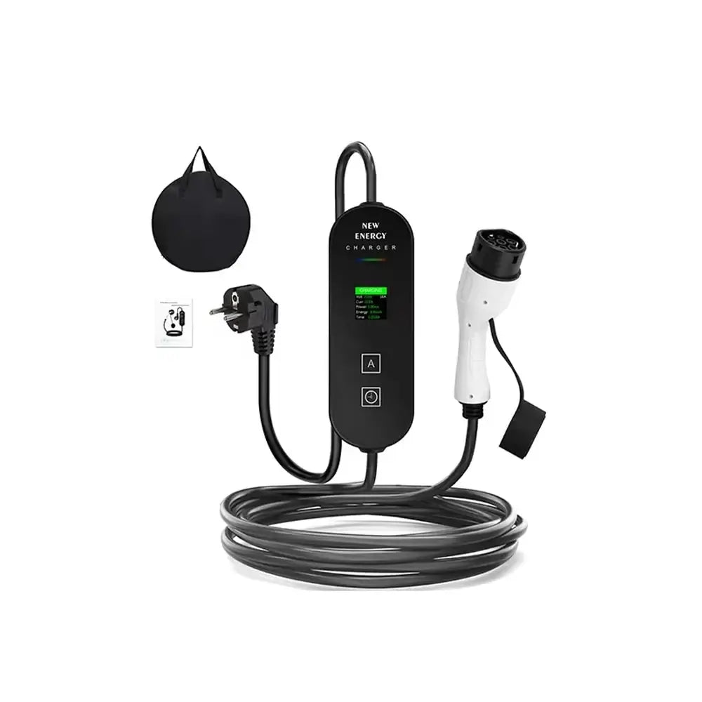 Bærbar EV-lader Type 2 – transportabel ladekabel til elbil 