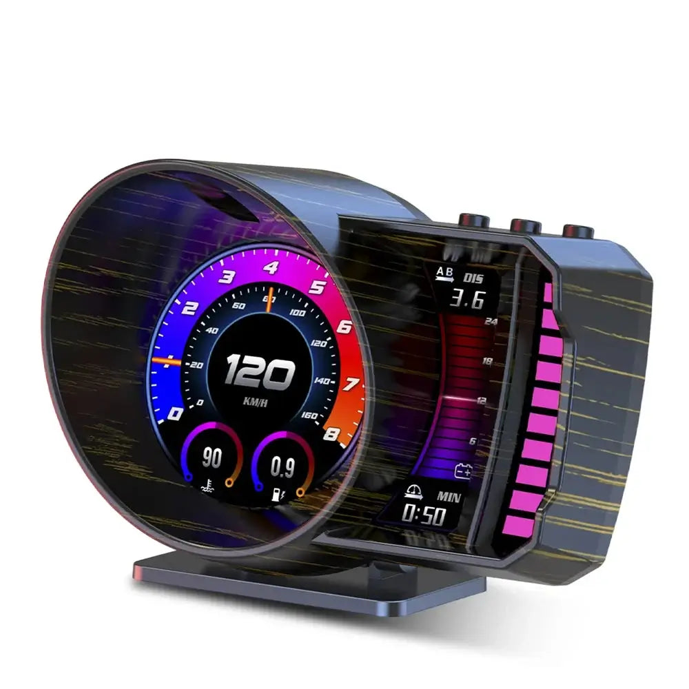 3,5" Head-Up Display (HUD) for bil – digitalt speedometer med OBD2 